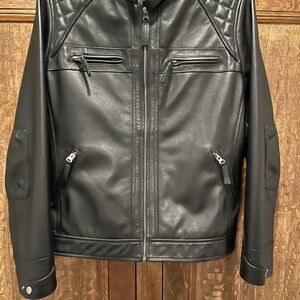 Sleek Black Leather Jacket for Women